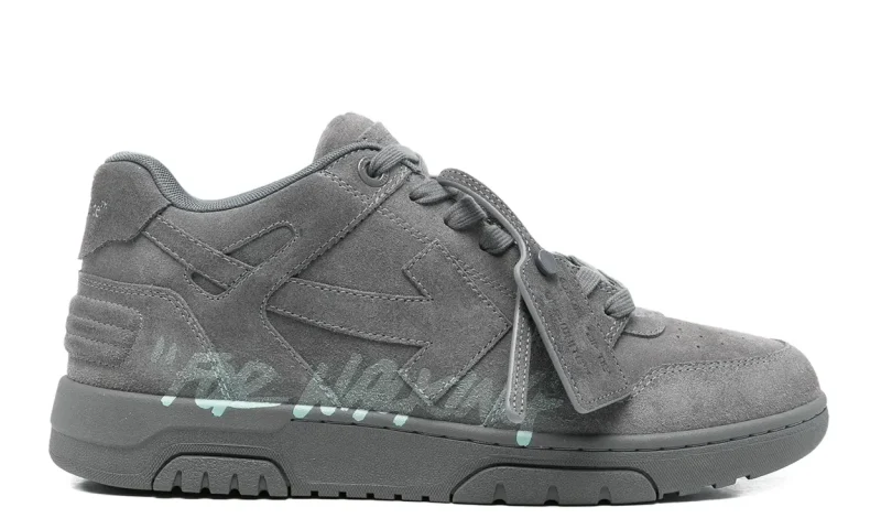Off-White Out Of Office "For Walking" "Dark Grey" Heren Sneaker