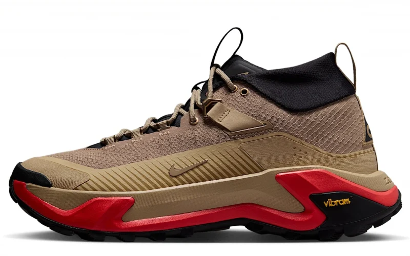 Nike ACG Zegama Hike "British Khaki Linen Light Crimson" Herenschoen