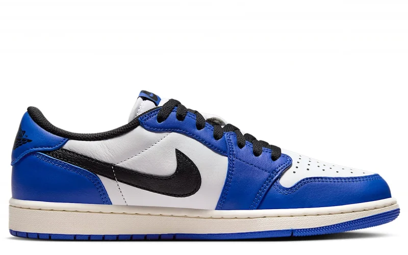 Nike Air Jordan 1 Low 'Game Royal' "Wit Game Royal Sail Zwart" Herenschoen