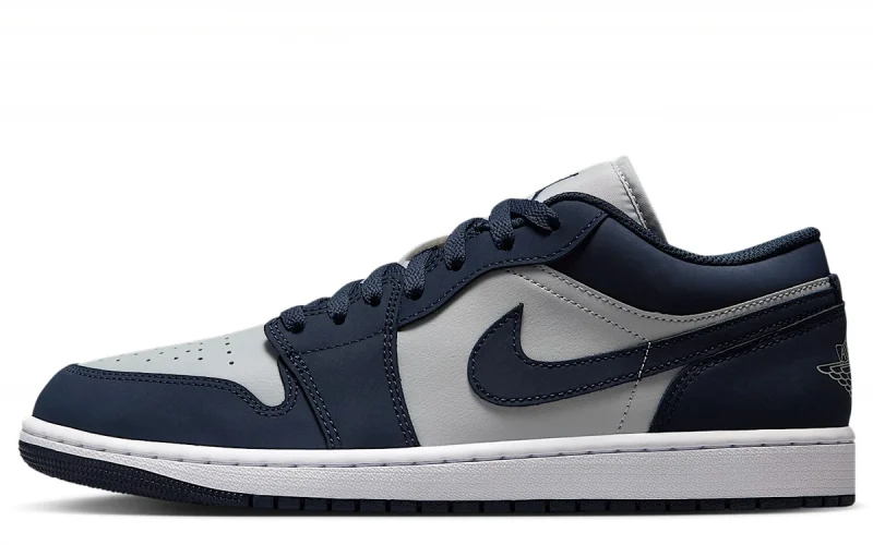 Nike Air Jordan 1 Low "Obsidian Grey Fog Pink Foam" Herenschoen