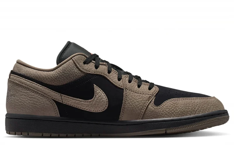 Nike Air Jordan 1 Low SE "Zwart Light Wild Mango Olive Grey" Heren schoenen