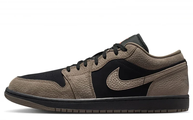 Nike Air Jordan 1 Low SE "Zwart Light Wild Mango Olive Grey" Heren schoenen