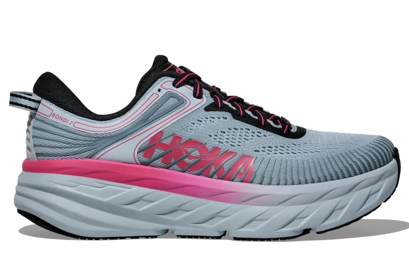 HOKA Bondi 7 "Mineral Blue Rhubarb" Heren schoenen