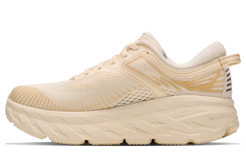 HOKA Bondi 7 "Vintage Yellow Honeycomb" Heren schoenen