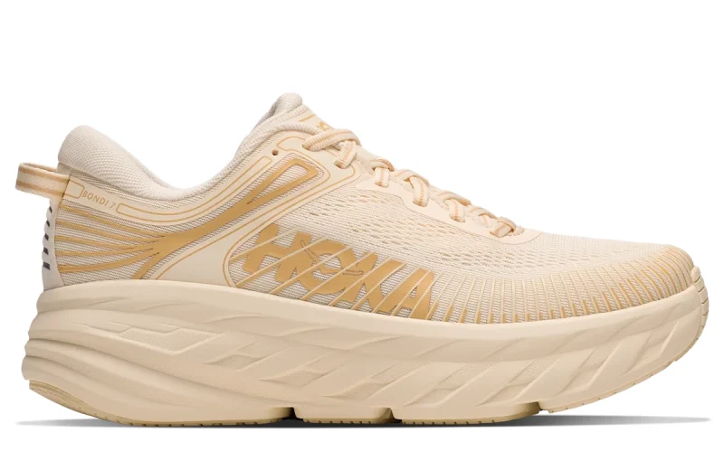 HOKA Bondi 7 "Vintage Yellow Honeycomb" Heren schoenen