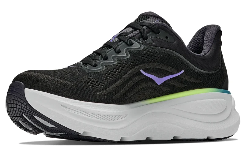 HOKA Bondi 9 "Black Neon Yuzu" Heren schoenen