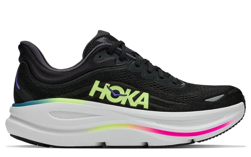 HOKA Bondi 9 "Black Neon Yuzu" Heren schoenen