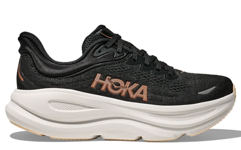 HOKA Bondi 9 "Black Rose Gold" Heren schoenen