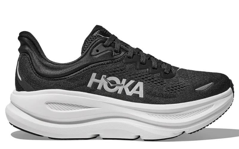 HOKA Bondi 9 "Black White" Heren schoenen