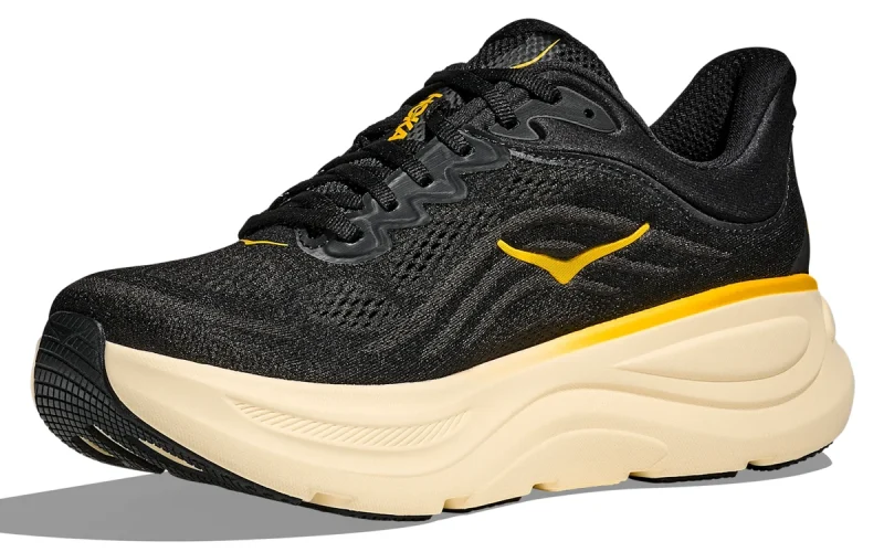 HOKA Bondi 9 "Carbon Black Yellow Gold" Heren schoenen