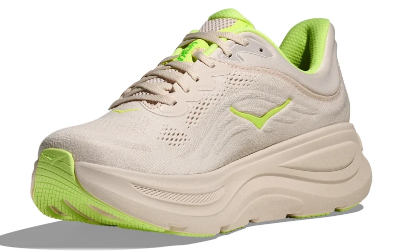 HOKA Bondi 9 "Grout Neon Yuzu" Heren schoenen
