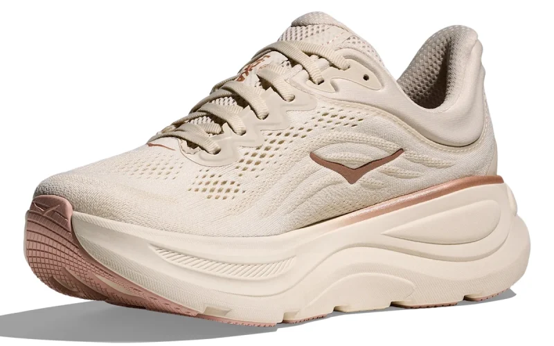 HOKA Bondi 9 "Oat Milk Rose Gold" Heren schoenen
