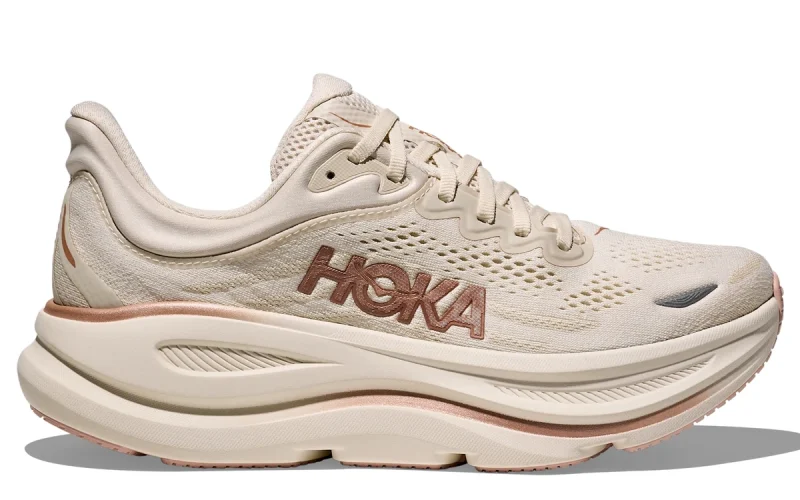 HOKA Bondi 9 "Oat Milk Rose Gold" Heren schoenen