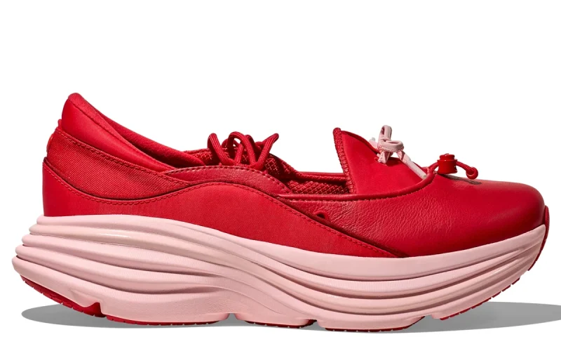 HOKA Bondi Mary Jane "Cerise Rose Tea" Heren schoenen