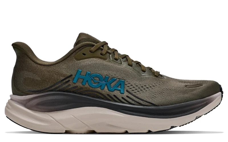 HOKA Clifton 11 "Antique Olive River Rock Grey" Heren schoenen