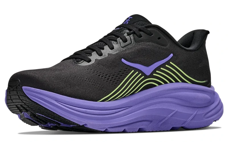HOKA Clifton 11 "Black Neon Yuzu" Heren schoenen