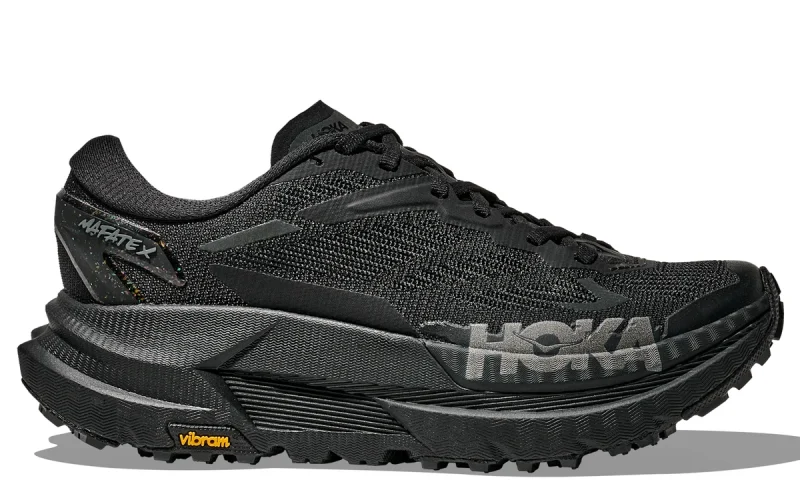 HOKA Mafate X "Black Satellite Grey" Heren schoenen