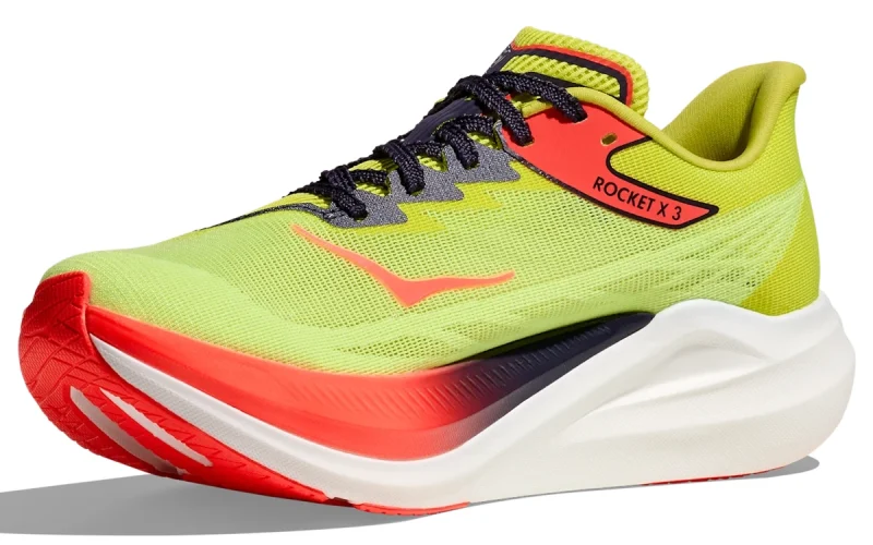 HOKA Rocket X 3 "Neon Yuzu Squid Ink" Heren schoenen