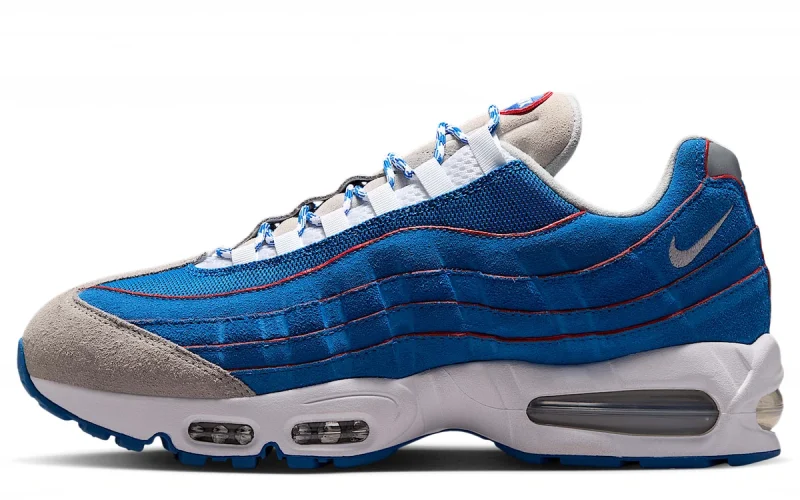 Nike Air Max 95 Big Bubble "Blue Sapphire Wit Light Smoke Grey Metallic Silver" Schoenen