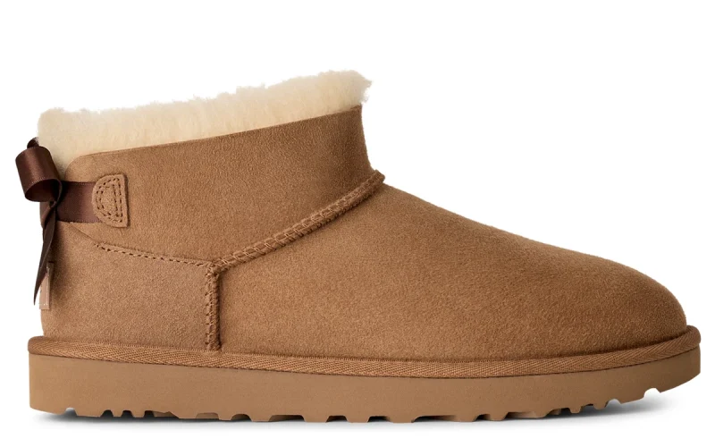 UGG Ultra Mini Bailey Bow "Chestnut" Dames schoenen