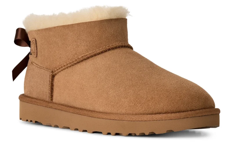 UGG Ultra Mini Bailey Bow "Chestnut" Dames schoenen