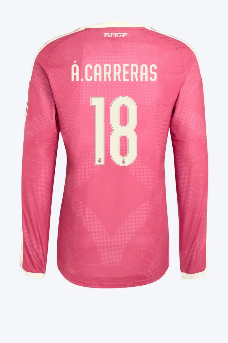 Á. Carreras 18 Voetbalshirt - Real Madrid 26/27 Derde Authentic Lange Mouw
