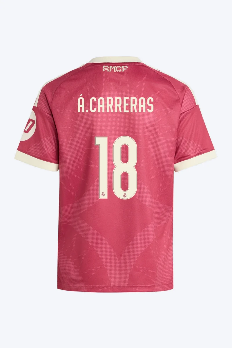 Á. Carreras 18 Voetbalshirt - Real Madrid 26/27 Derde Kids