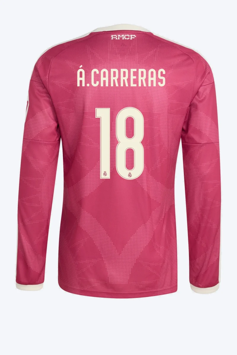 Á. Carreras 18 Voetbalshirt - Real Madrid 26/27 Derde Lange Mouw