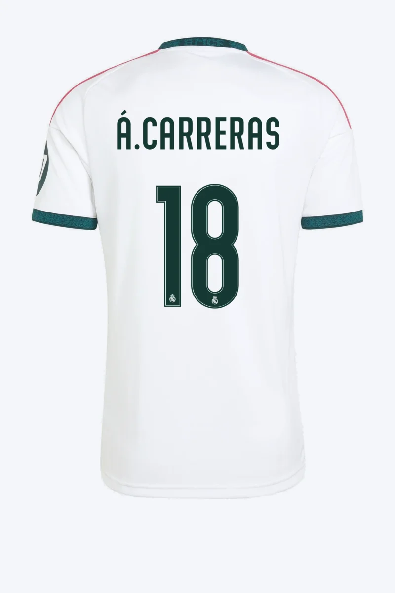 Á. Carreras 18 Voetbalshirt - Real Madrid 26/27 Thuis