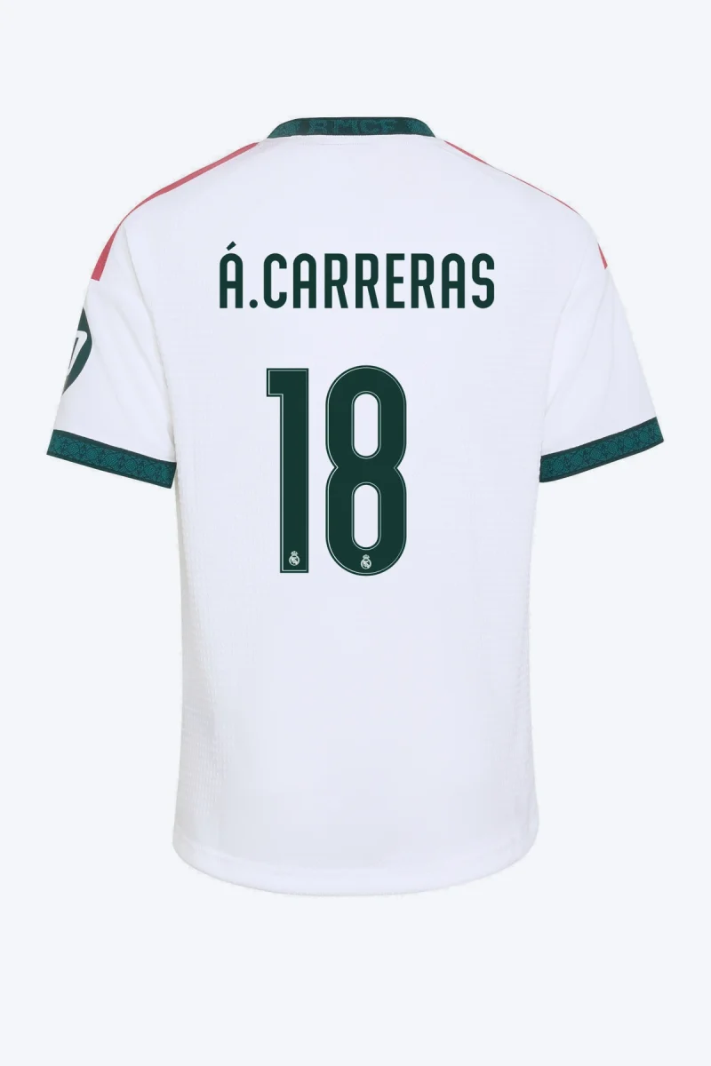 Á. Carreras 18 Voetbalshirt - Real Madrid 26/27 Thuis Kids