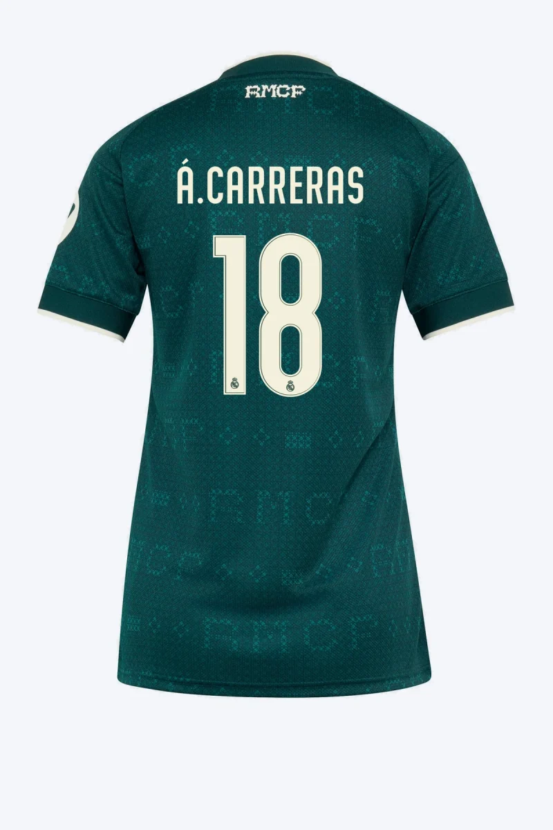 Á. Carreras 18 Voetbalshirt - Real Madrid 26/27 Uit