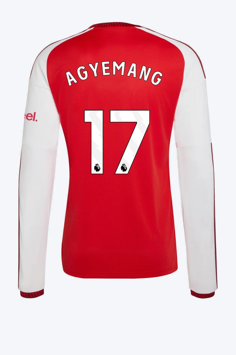 Agyemang 17 Voetbalshirt - Arsenal FC 26/27 Thuis Lange Mouw
