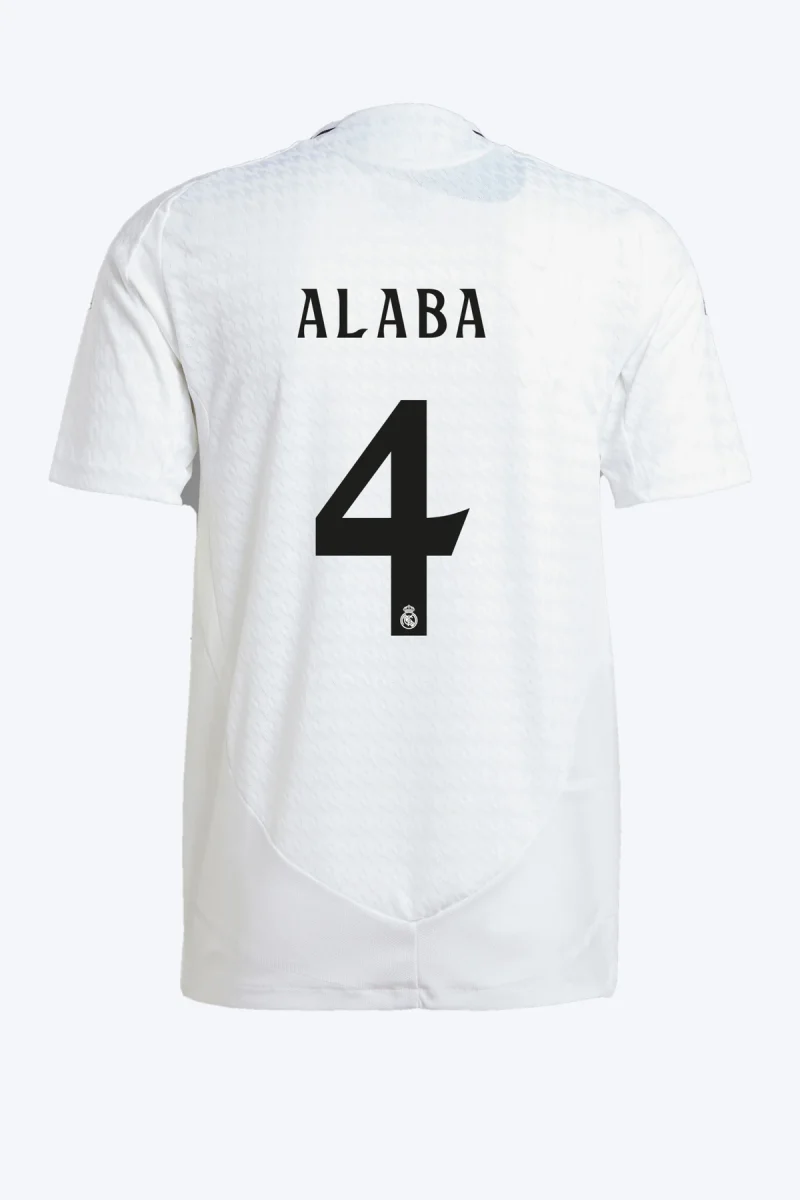 Alaba 4 Voetbalshirt - Real Madrid 24/25 Thuis Authentic