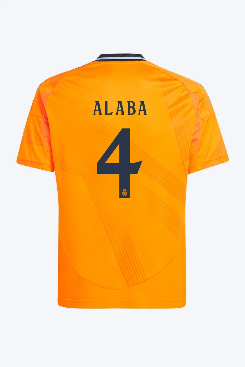 Alaba 4 Voetbalshirt - Real Madrid 24/25 Uit Kids