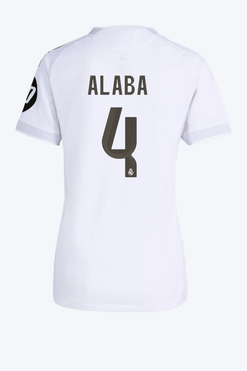 Alaba 4 Voetbalshirt - Real Madrid 25/26 Thuis Authentic