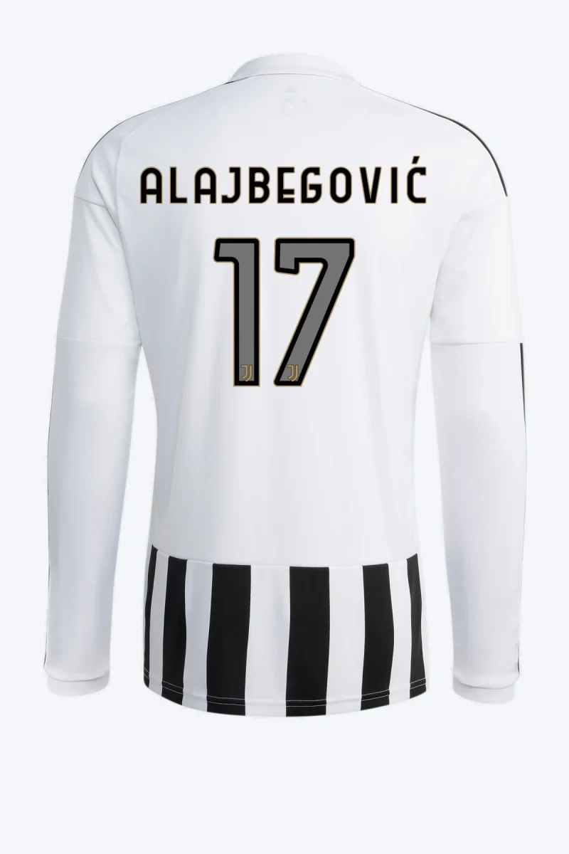 Alajbegović 17 Voetbalshirt - Juventus 26/27 Thuis Lange Mouw
