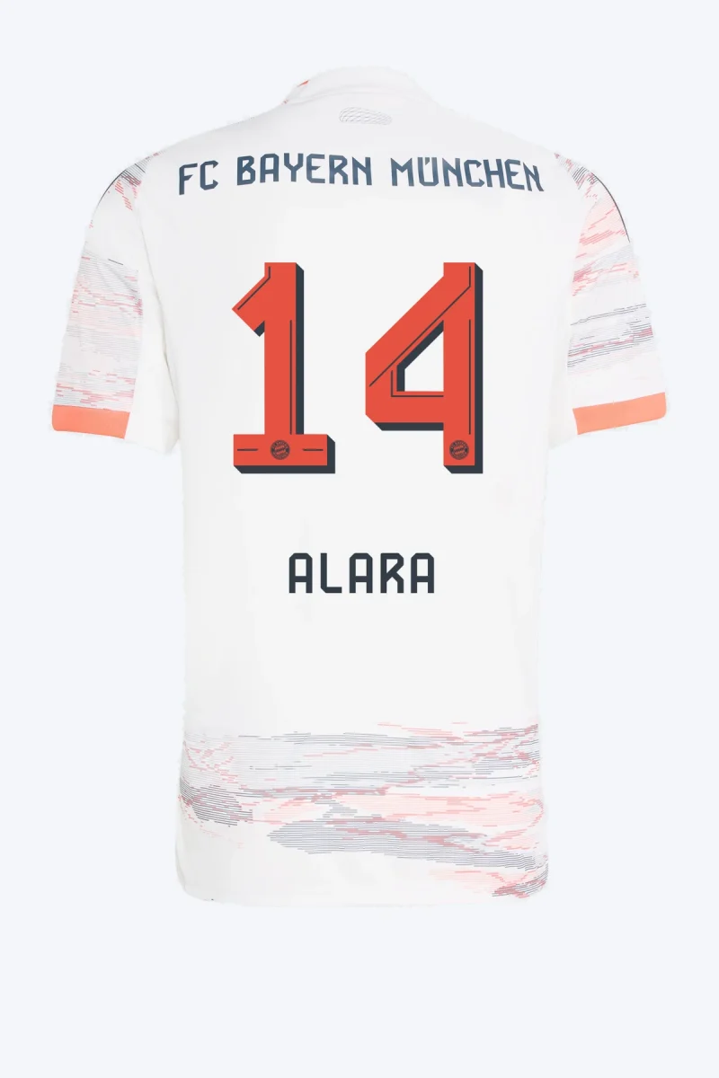 Alara 14 Voetbalshirt - FC Bayern 25/26 (Dames Team) Uit