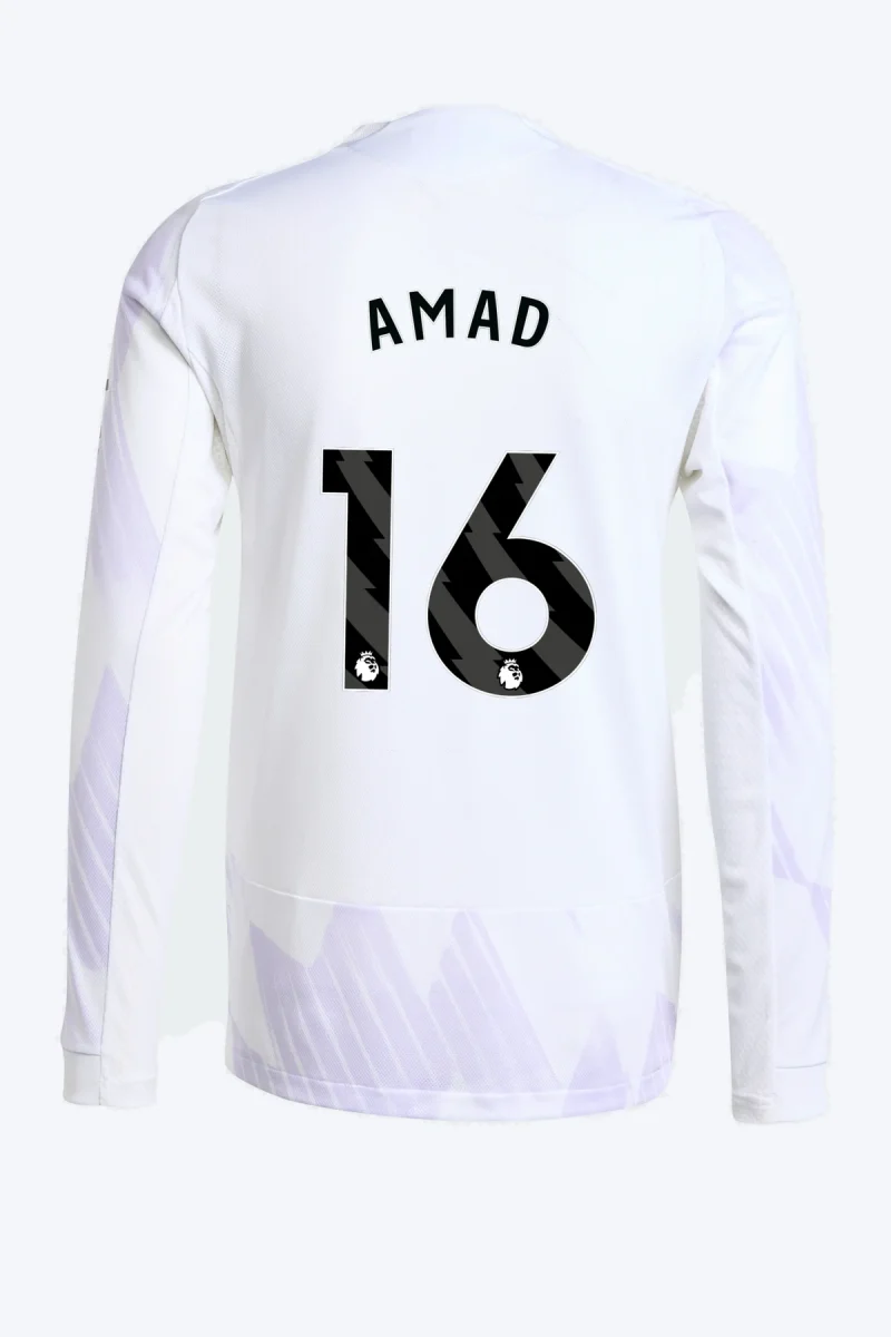 Amad 16 Voetbalshirt - Manchester United 25/26 Lange Mouw Uit Authentic