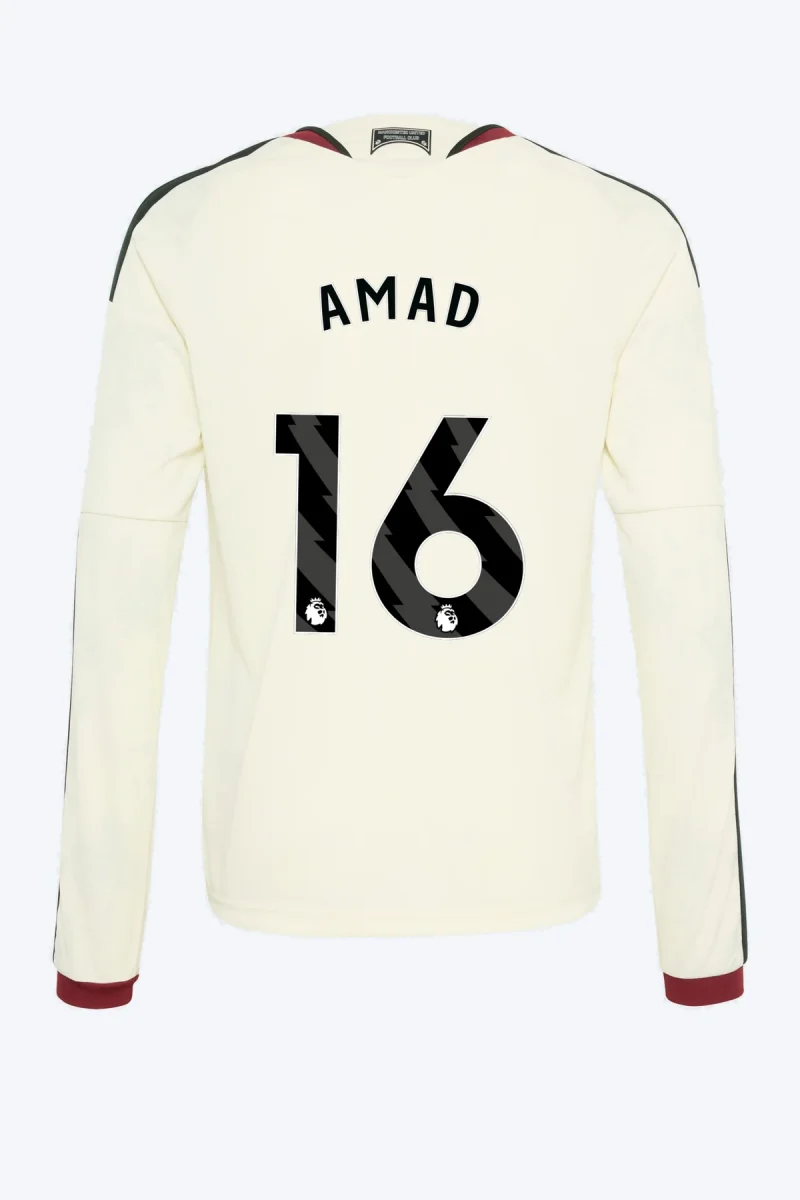 Amad 16 Voetbalshirt - Manchester United 26/27 Derde Kids Longsleeve
