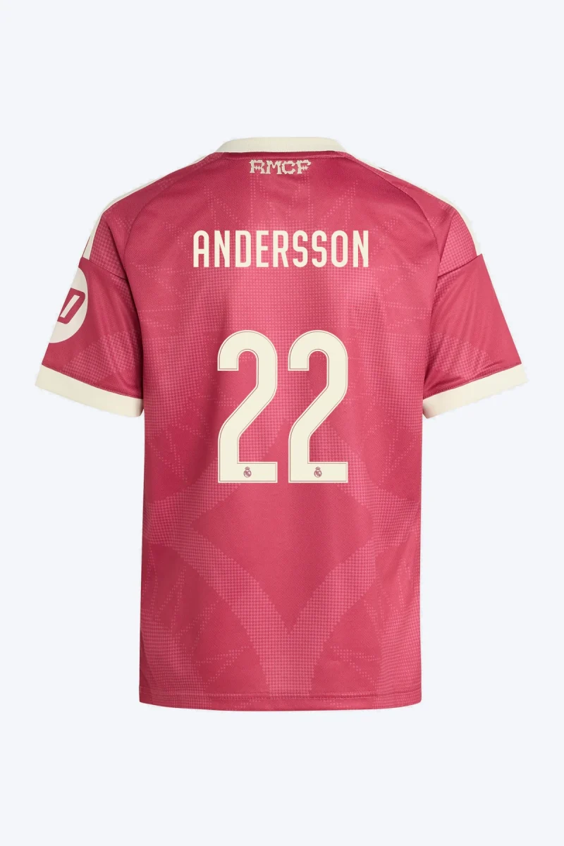 Andersson 22 Voetbalshirt - Real Madrid 26/27 Derde Kids