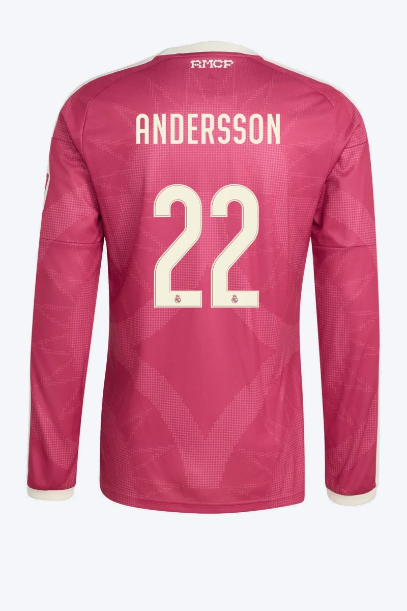 Andersson 22 Voetbalshirt - Real Madrid 26/27 Derde Lange Mouw