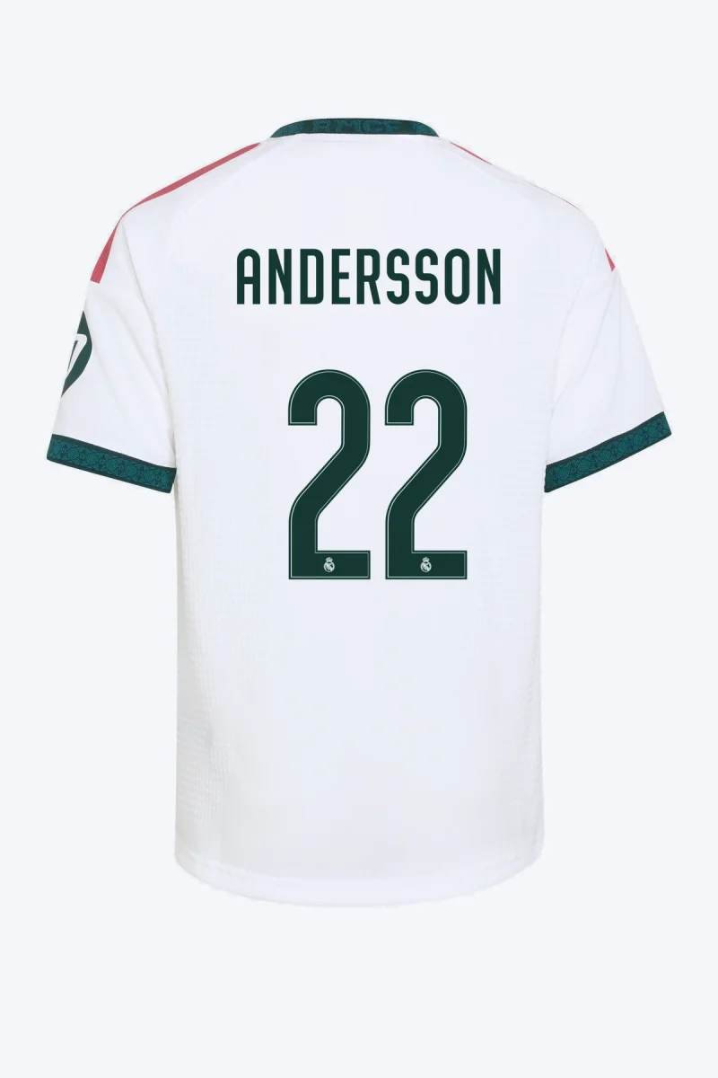 Andersson 22 Voetbalshirt - Real Madrid 26/27 Thuis Authentic Kids