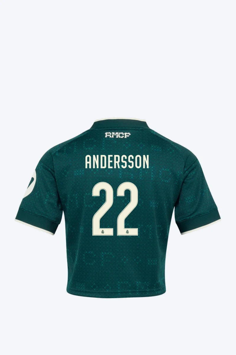 Andersson 22 Voetbalshirt - Real Madrid 26/27 Uit Cropped