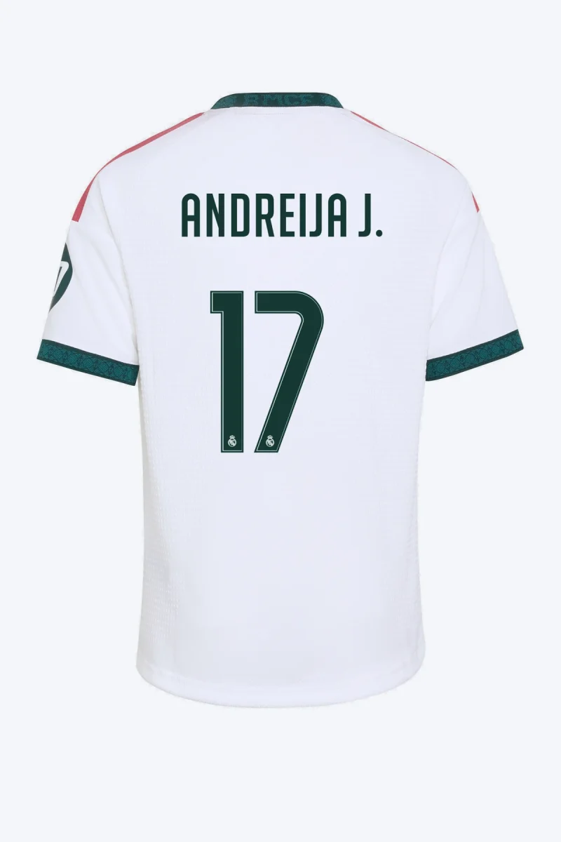 Andreija J. 17 Voetbalshirt - Real Madrid 26/27 Thuis Kids