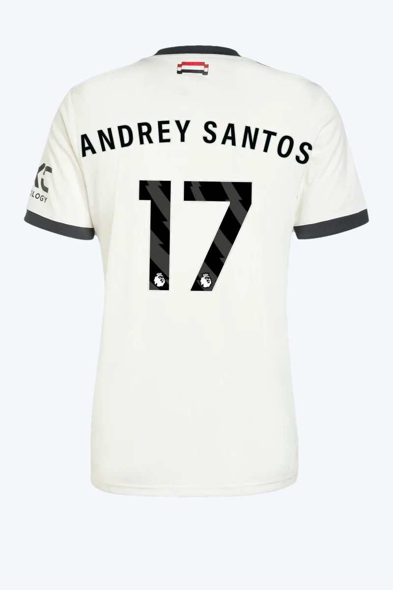 Andrey Santos 17 Voetbalshirt - Manchester United 24/25 Derde