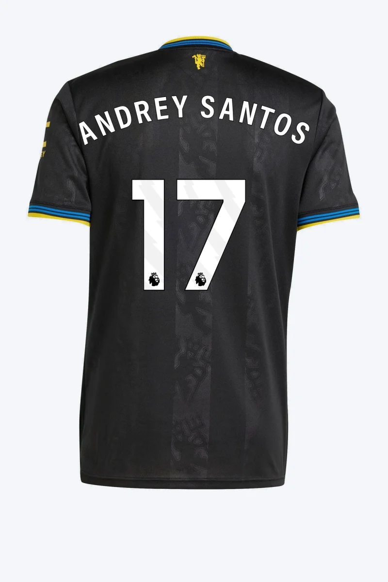 Andrey Santos 17 Voetbalshirt - Manchester United 25/26 Derde
