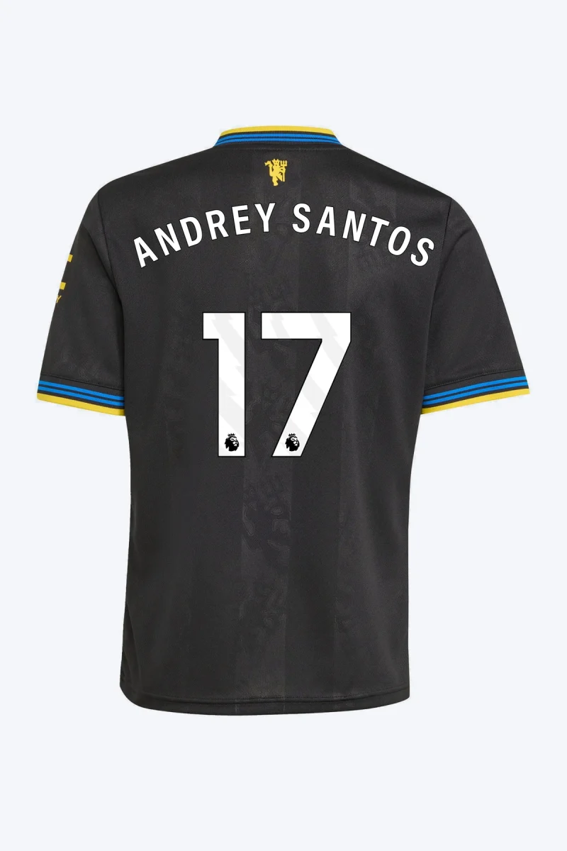 Andrey Santos 17 Voetbalshirt - Manchester United 25/26 Derde