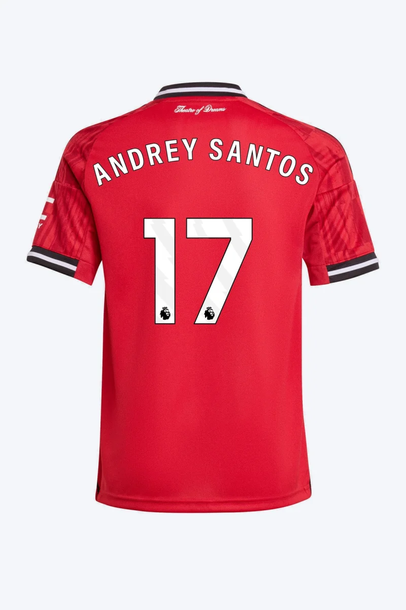 Andrey Santos 17 Voetbalshirt - Manchester United 25/26 Thuis