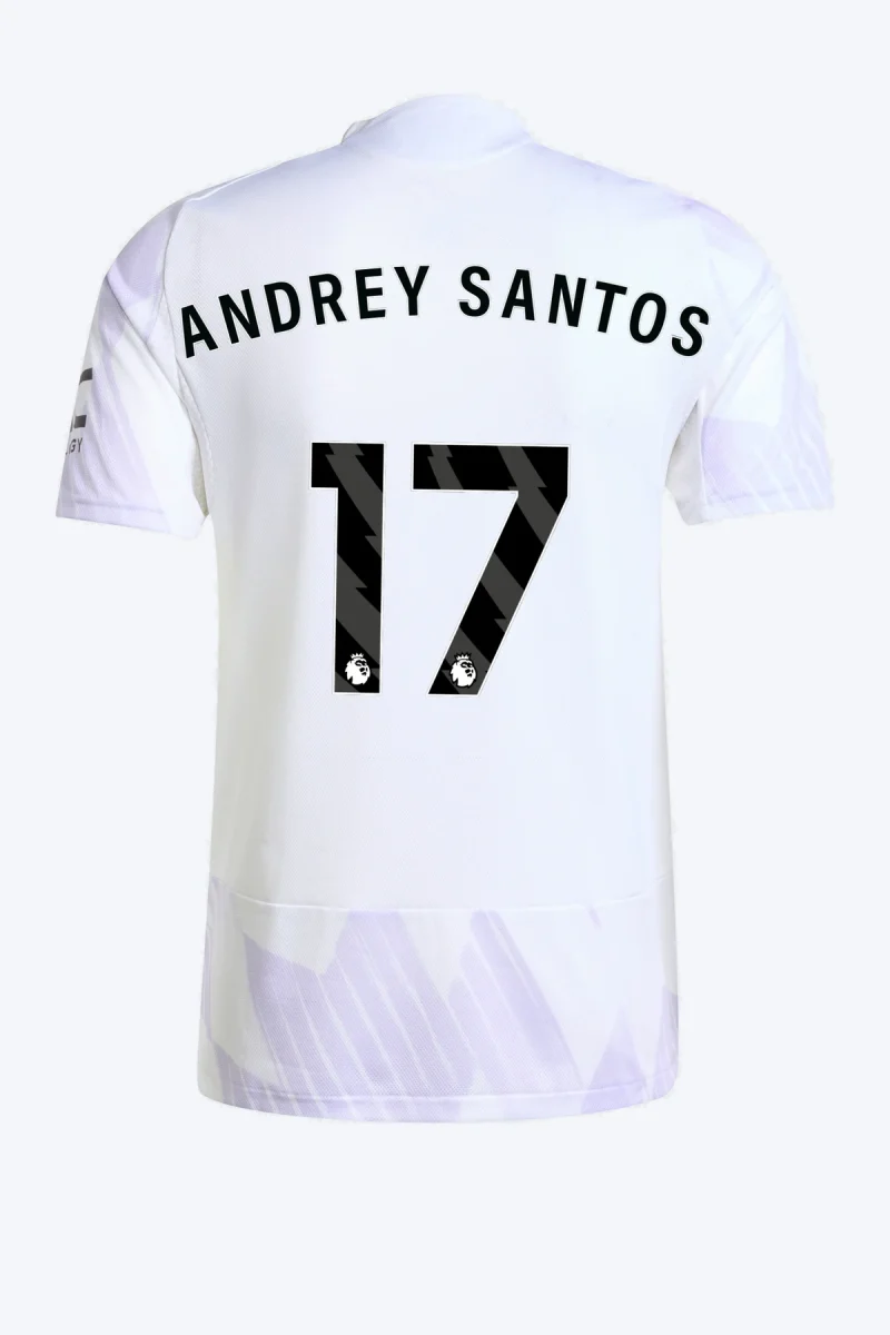 Andrey Santos 17 Voetbalshirt - Manchester United 25/26 Uit Authentic