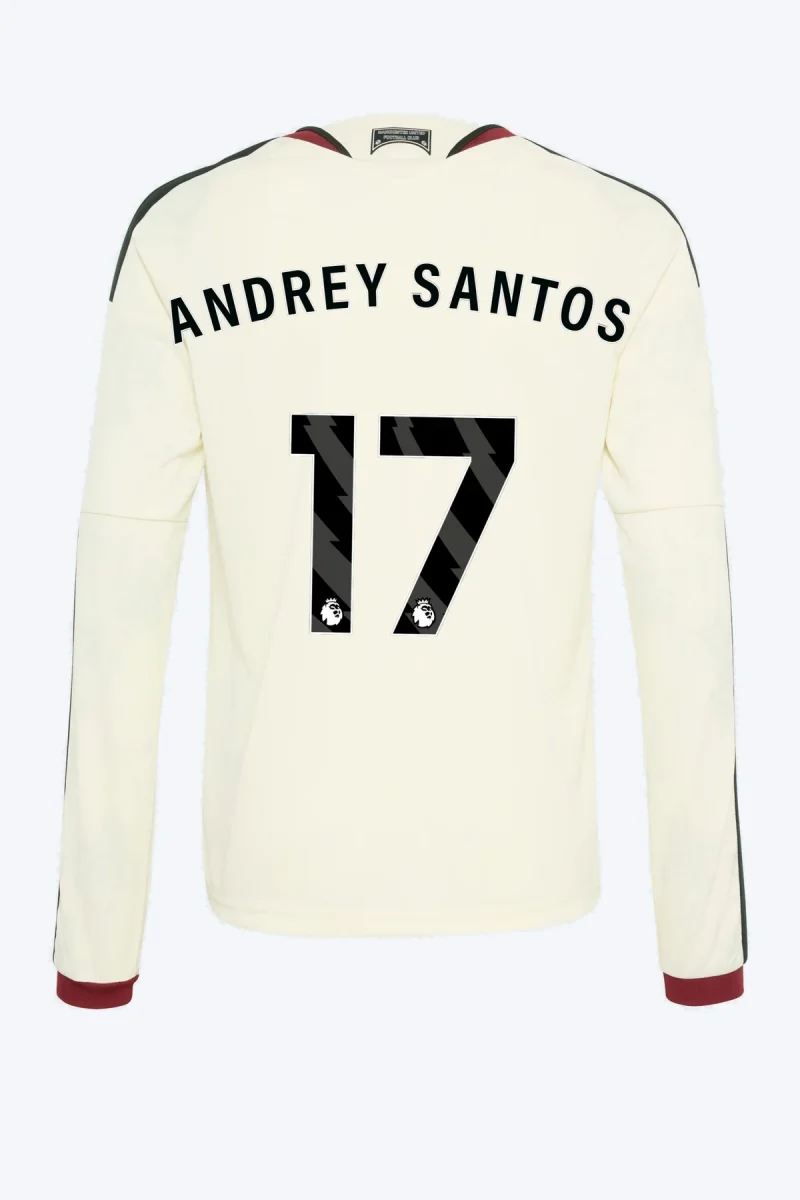 Andrey Santos 17 Voetbalshirt - Manchester United 26/27 Derde Kids Longsleeve